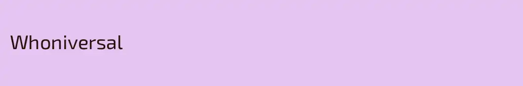 Whoniversal 